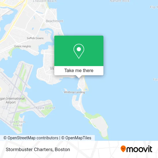 Stormbuster Charters map