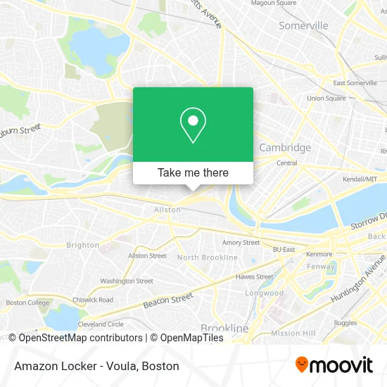 Amazon Locker - Voula map