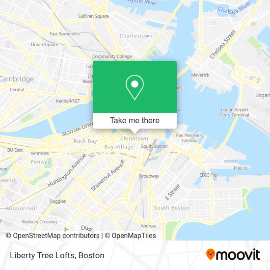 Liberty Tree Lofts map