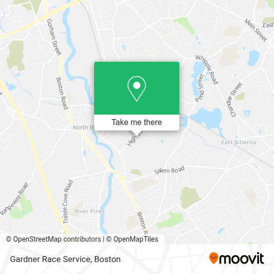 Gardner Race Service map
