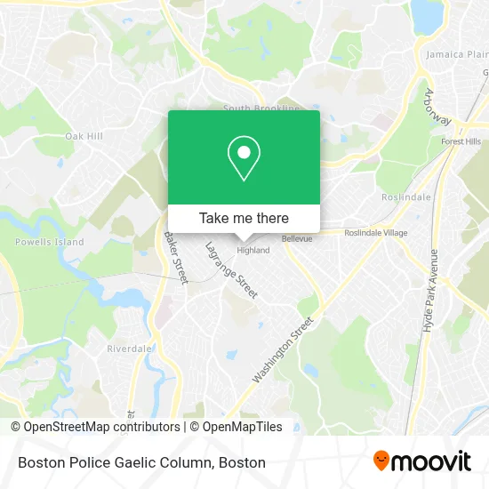 Boston Police Gaelic Column map