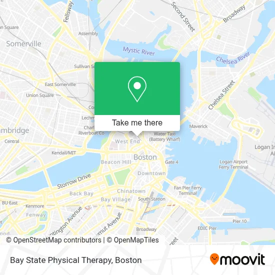 Bay State Physical Therapy map