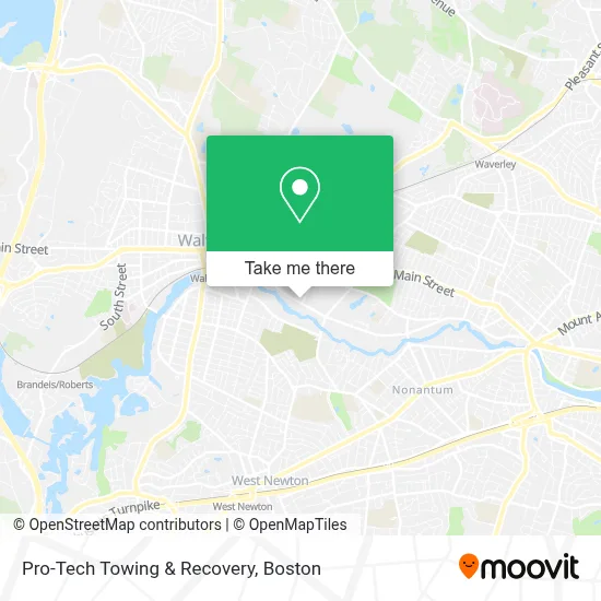 Pro-Tech Towing & Recovery map