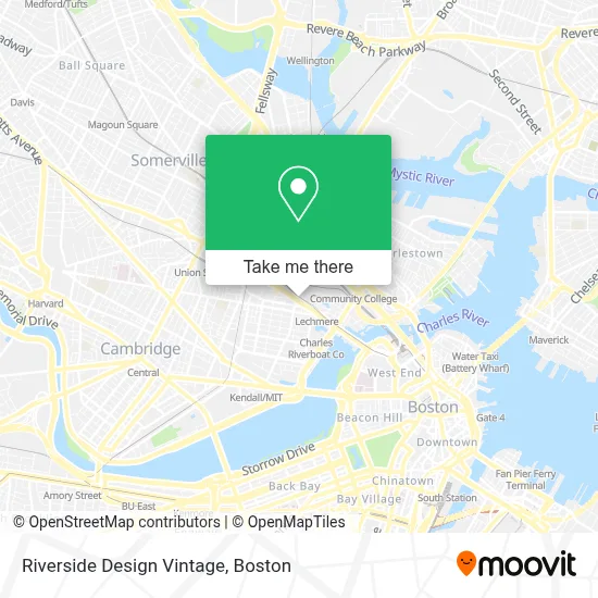 Riverside Design Vintage map