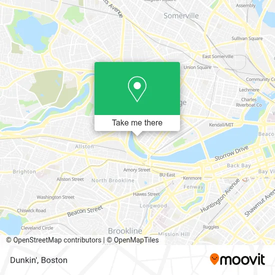 Dunkin' map