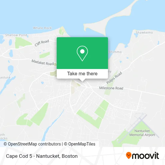 Cape Cod 5 - Nantucket map
