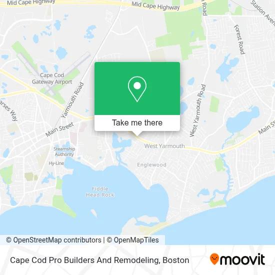 Cape Cod Pro Builders And Remodeling map