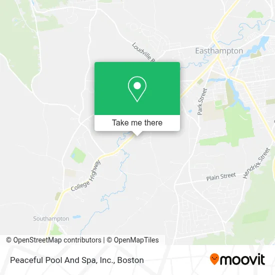 Peaceful Pool And Spa, Inc. map