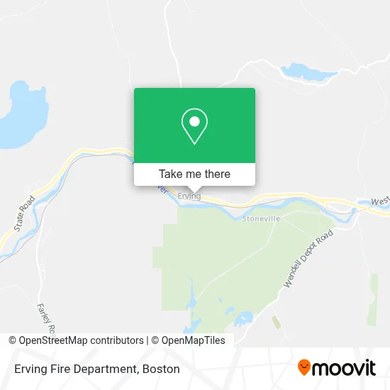 Erving Fire Department map