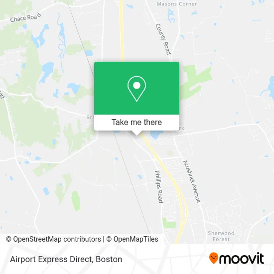 Airport Express Direct map