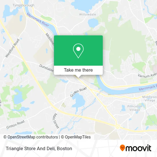 Triangle Store And Deli map