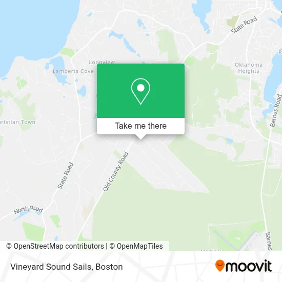 Vineyard Sound Sails map
