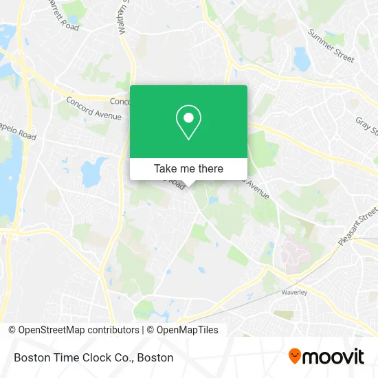 Boston Time Clock Co. map