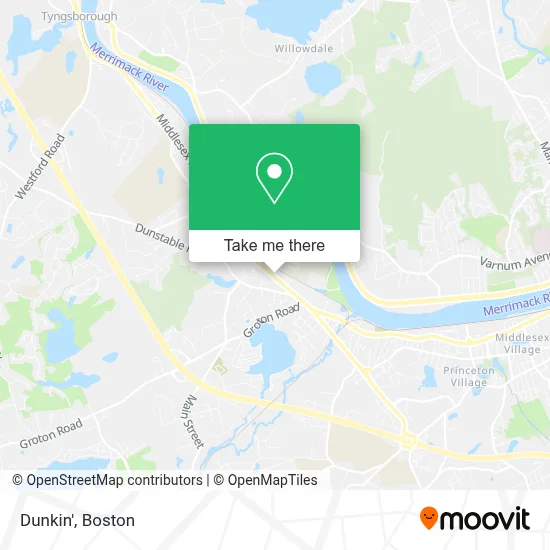 Dunkin' map