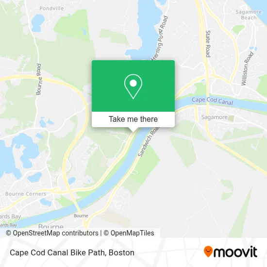 Cape Cod Canal Bike Path map