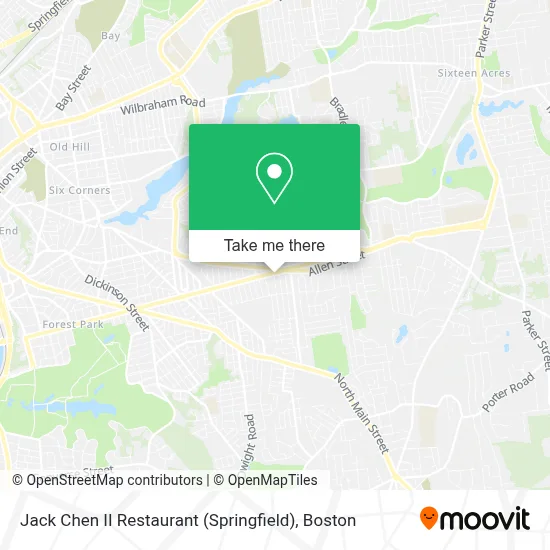 Jack Chen II Restaurant (Springfield) map