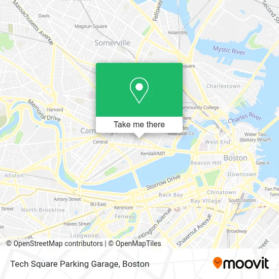 Tech Square Parking Garage map