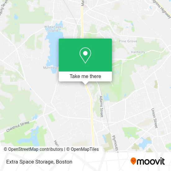 Extra Space Storage map