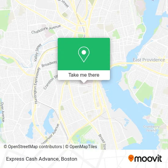 Express Cash Advance map