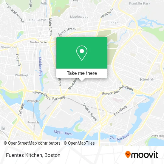 Fuentes Kitchen map