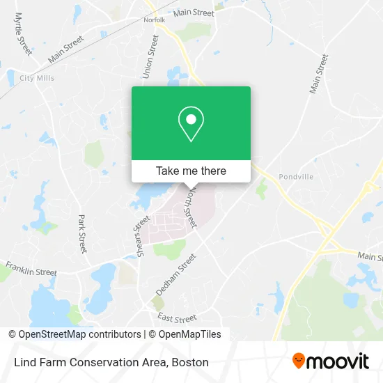 Lind Farm Conservation Area map