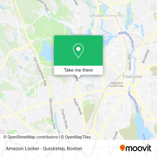 Amazon Locker - Quickstep map