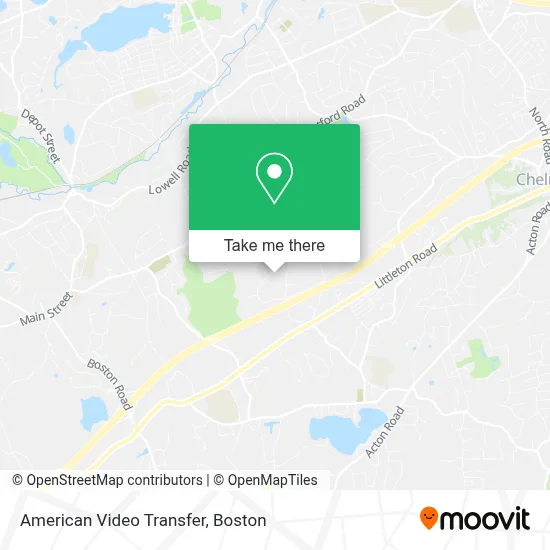 American Video Transfer map