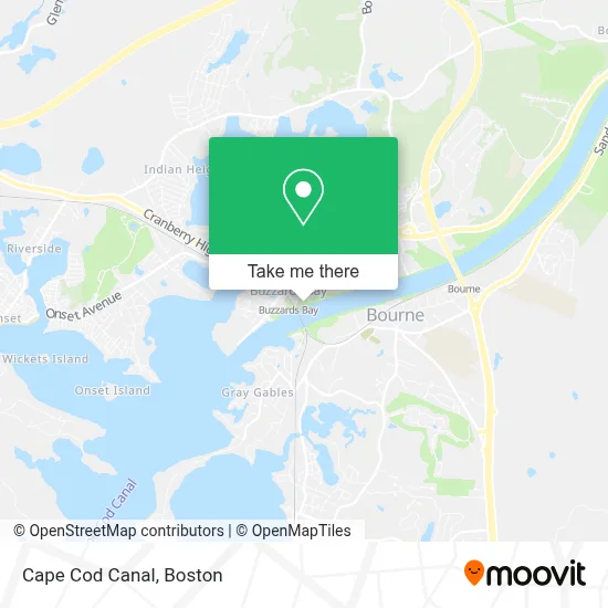 Cape Cod Canal map