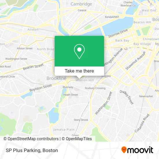 SP Plus Parking map