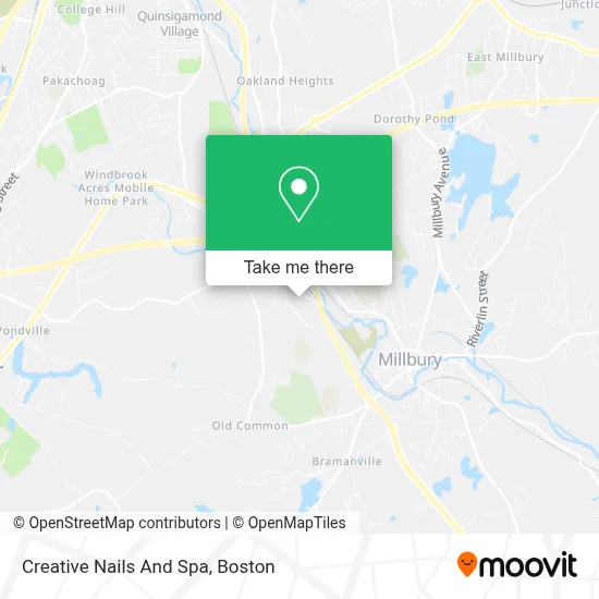 Creative Nails And Spa map