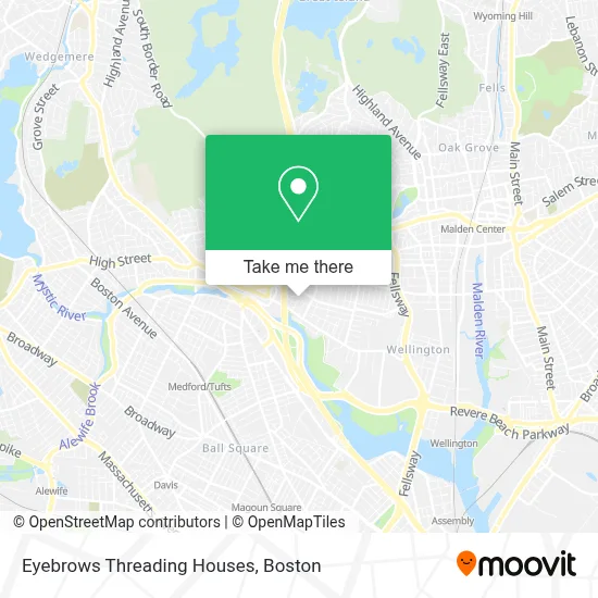 Eyebrows Threading Houses map