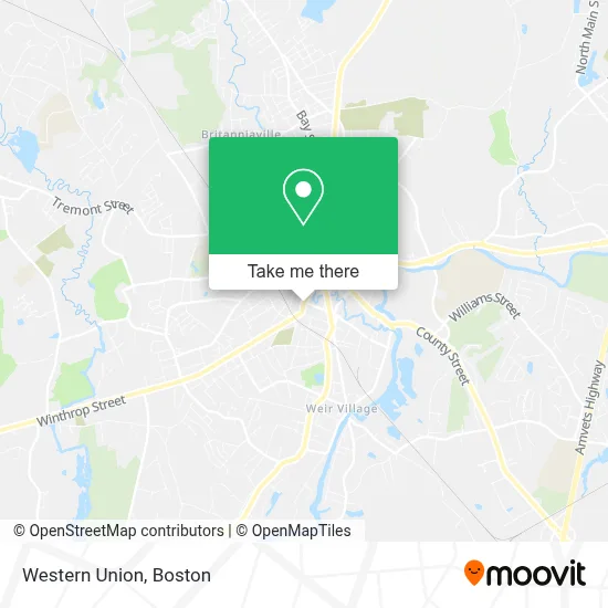 Western Union map
