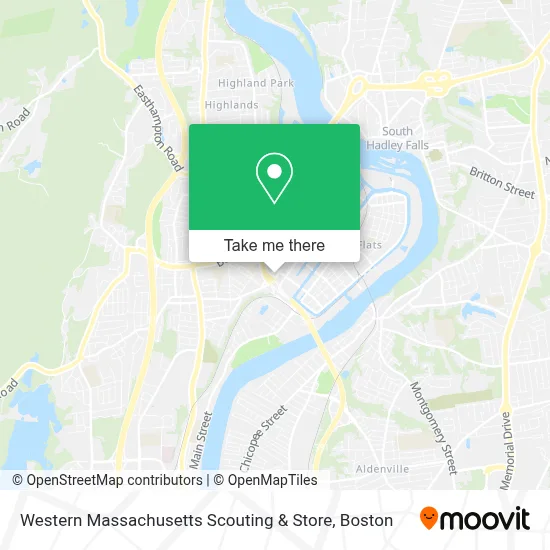 Western Massachusetts Scouting & Store map