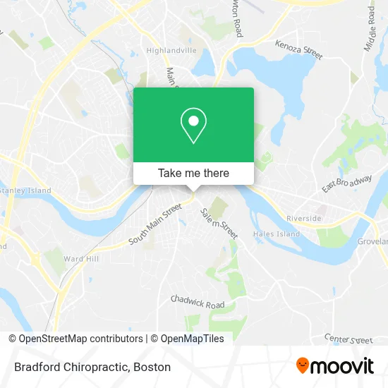 Bradford Chiropractic map