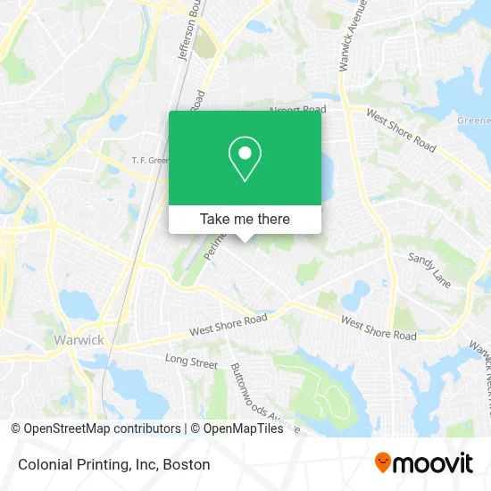 Colonial Printing, Inc map