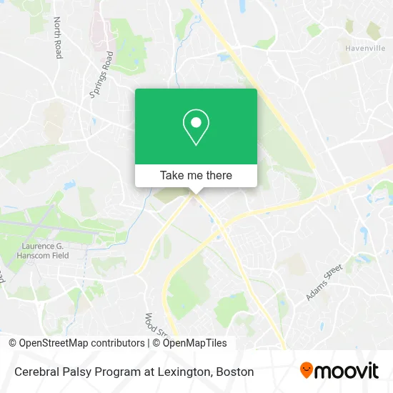 Cerebral Palsy Program at Lexington map