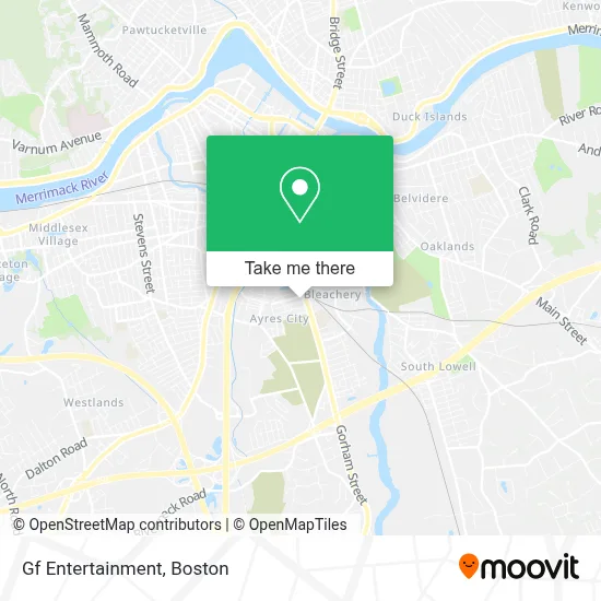 Gf Entertainment map