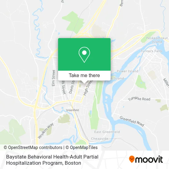 Baystate Behavioral Health-Adult Partial Hospitalization Program map
