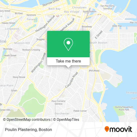 Poulin Plastering map