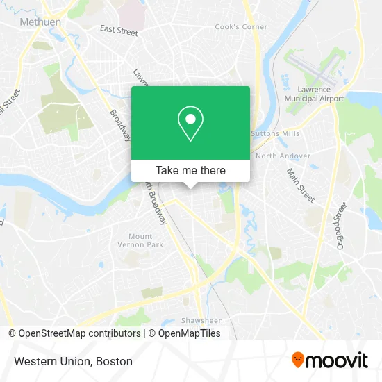 Western Union map