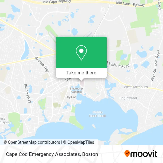 Cape Cod Emergency Associates map