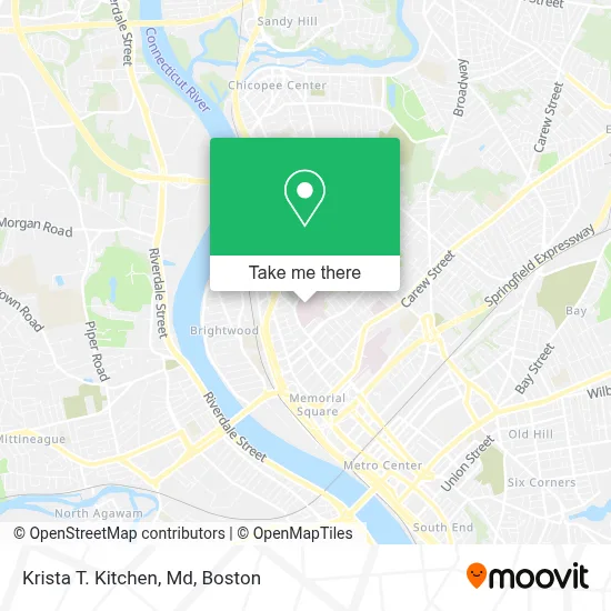 Krista T. Kitchen, Md map