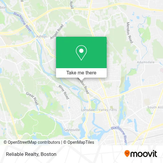 Reliable Realty map