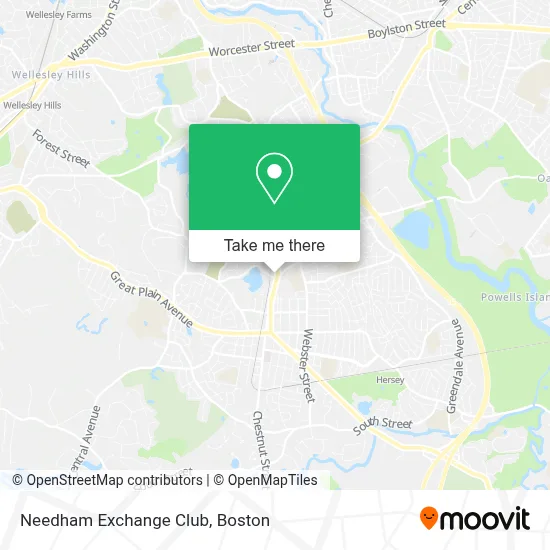 Needham Exchange Club map
