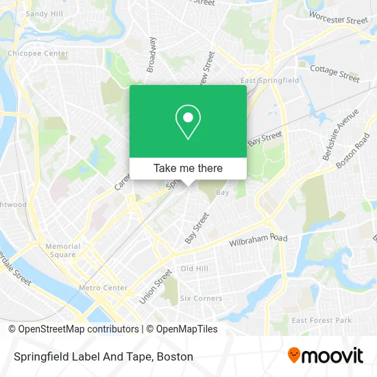 Springfield Label And Tape map