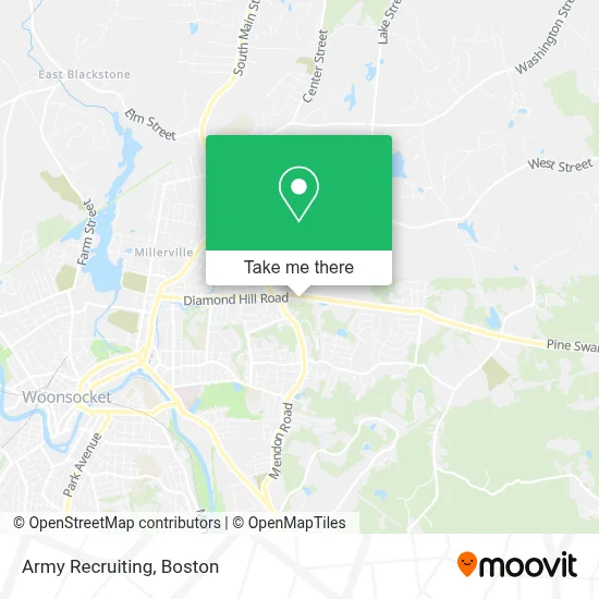 Army Recruiting map