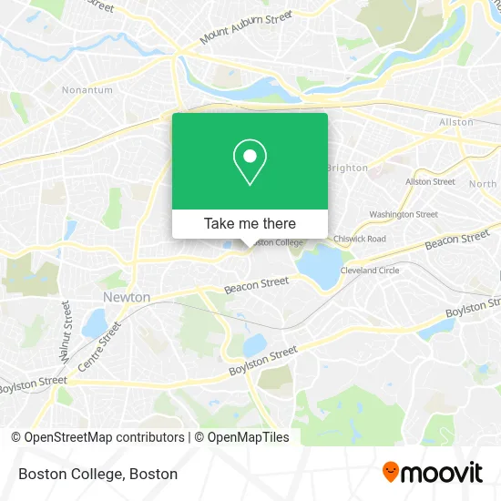 Boston College map