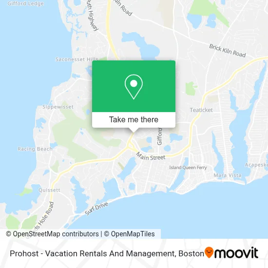 Prohost - Vacation Rentals And Management map