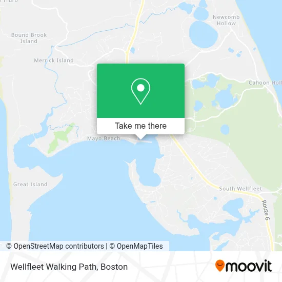 Wellfleet Walking Path map