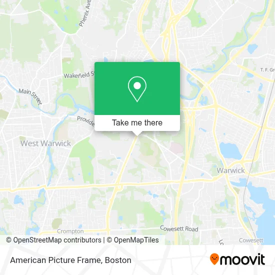 American Picture Frame map